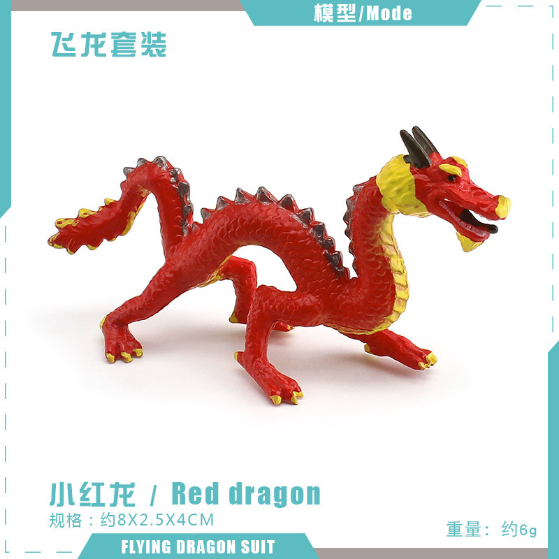 Exportación transfronteriza simulación de mitología occidental dragón modelo dragón de hielo dragón de acero fuego águila lobo dragón adornos estáticos de escritorio
