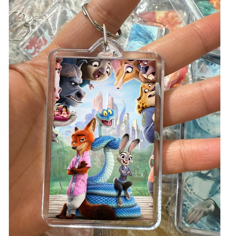 Аcrylic keychain, photo, creative backpack handmade, pendant, DIY