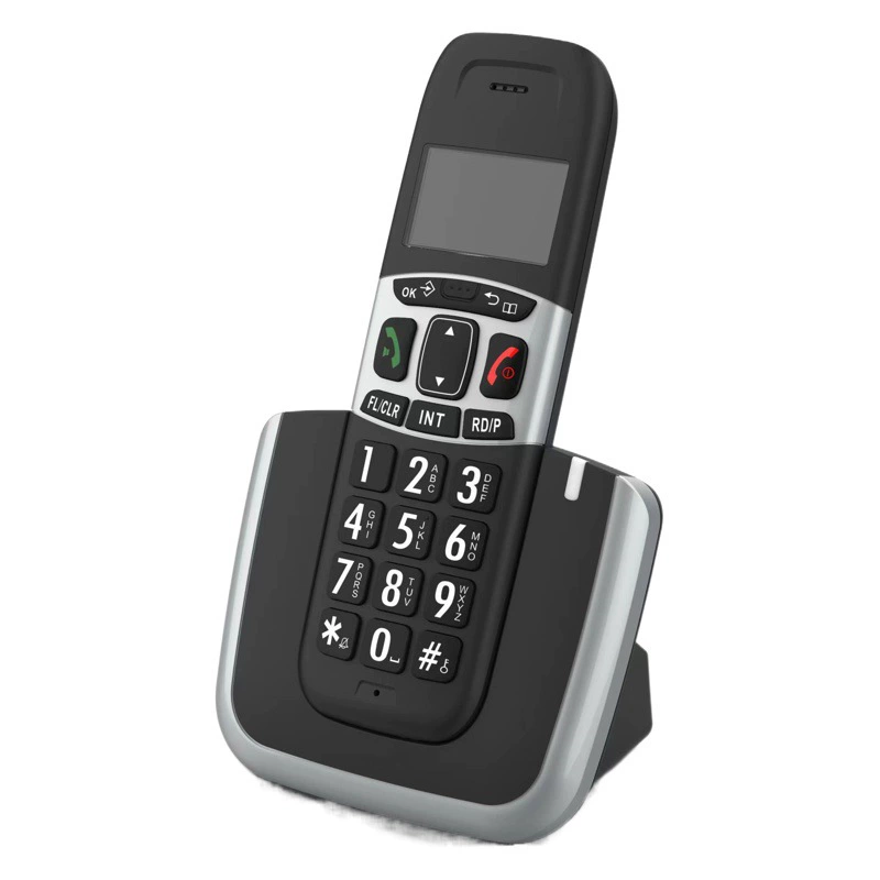 Большой и буквенный D1004 офисный домашний портативный телефон цифровой беспроводной телефон с низким уровнем излучения через границу.