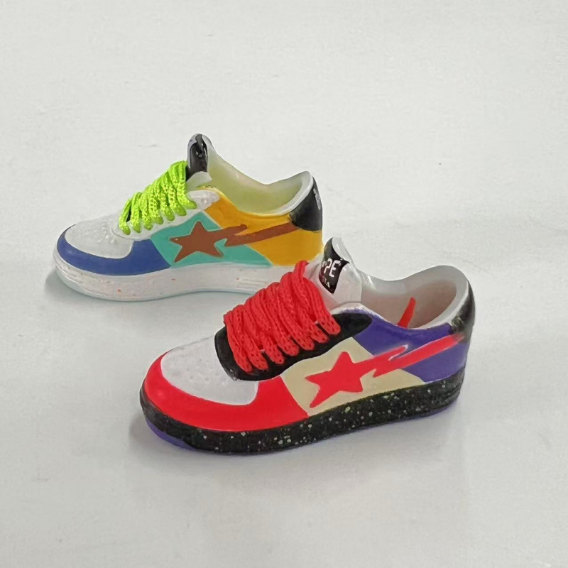 LABUBU Zapatos Rabu Ropa de bebé 17cm felpa vinilo bolso de muñeca colgante para zapatos desnudos caja ciega