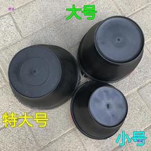 大号带提手皮灰桶建筑小号胶皮桶工地黑灰盆加大加粗加厚水泥桶