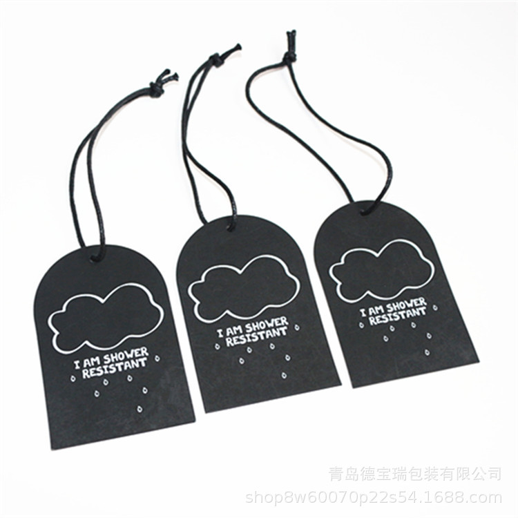 包装标签牛皮纸服装制作吊牌衣服卡纸商标吊牌定 做异形服装标签