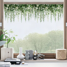 旅康亚马逊创意玫瑰花藤贴纸房间卧室窗户玻璃装饰厨房移门装饰贴