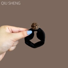 韩系高马尾发绳豹纹球球橡皮筋高弹力耐用皮套女头绳发饰发圈头饰