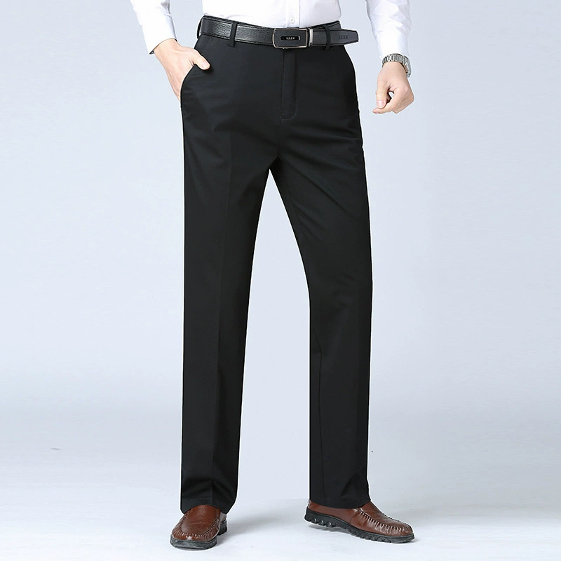 Пол Летние выходные тонкие прямые свободные мужские длинные брюки весенние деловые мужские хлопковые брюки повседневные брюки