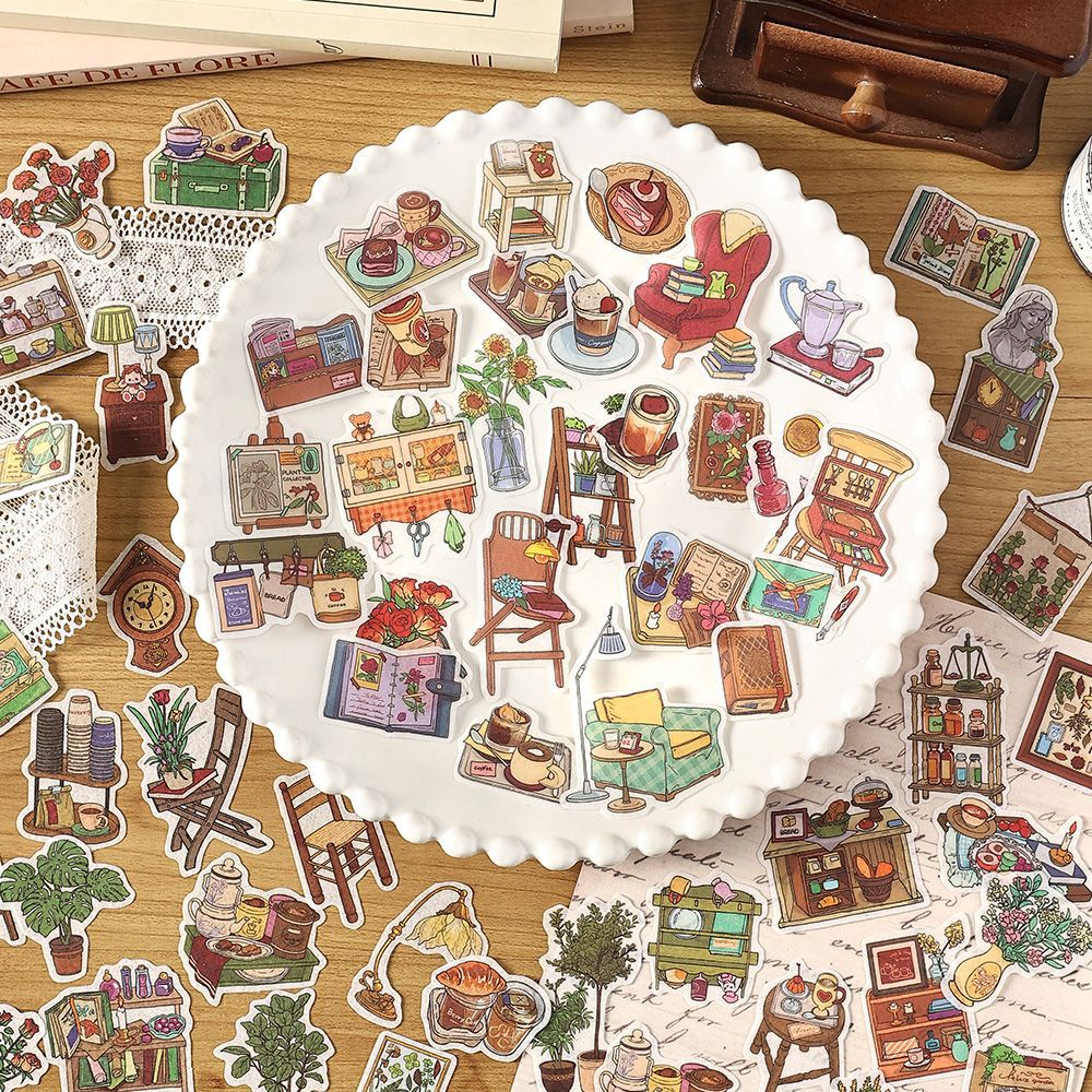 Bolsa de pegatinas de vida retro de infeelme