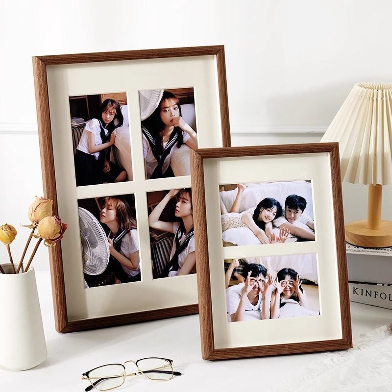 Multi-Frame Wooden Picture Frame Set for Photo Display, Suitable for Living Room Decoration and Wall Hanging Multi-Frame Wooden Picture Frame Set for Photo Display, Suitable for Living Room Decoration and Wall Hanging