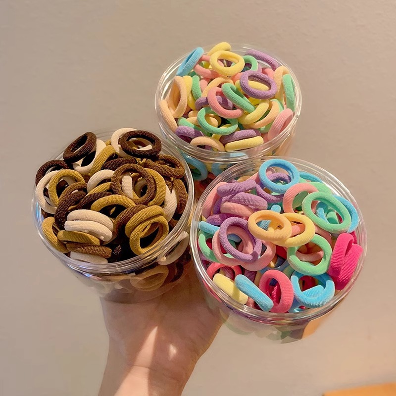 Anillo de cabello de color para niños de alta altura elástica correa durable no daña cabello de niña cabello de cabello de bebé cubierta de cabello