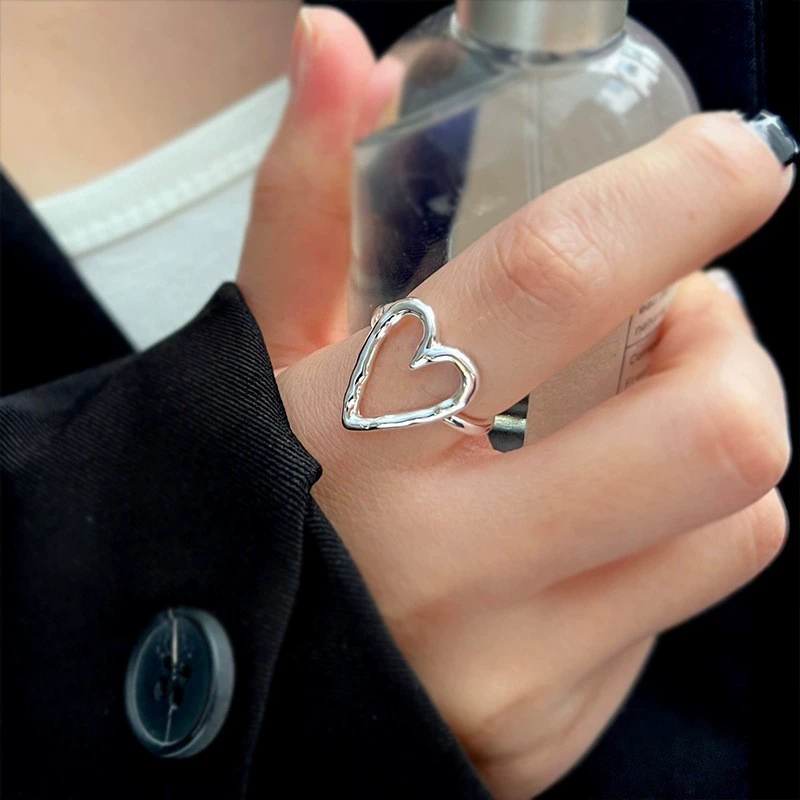 Adjustable Ring, 925 Silver Sample, Universal Fit, Light Luxury Style