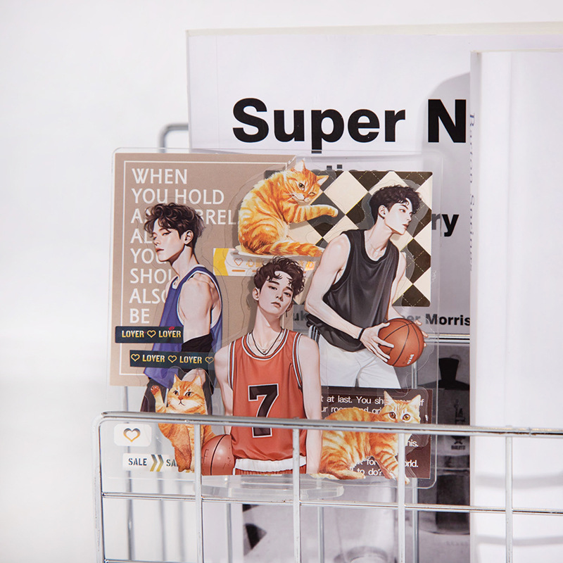 좋은 하루 캐릭터 PET 스티커 고양이 언어 소년 시리즈 6종 20장 선택 캐릭터 외계인 핸드북 스티커