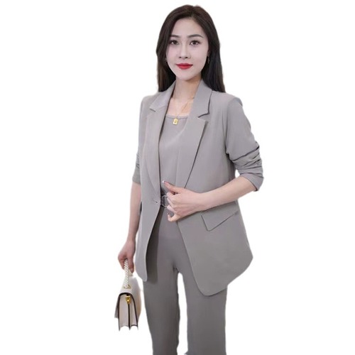 2025 Spring Collection New Elegant Youthful Casual Fashion Set Women's Stylish Suit Professional Suit Suit Set of Three