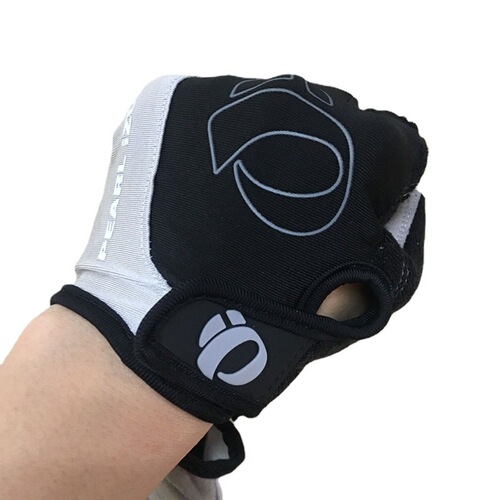 High-quality microfiber one-meter cycling gloves, half-finger short-finger gloves, mountain bike gloves, black gloves