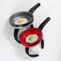 Fun, quirky, and creative silicone flat-pan hairband for women—perfect for washing your face or as a playful, eye-catching accessory with an adorable fried-egg design!