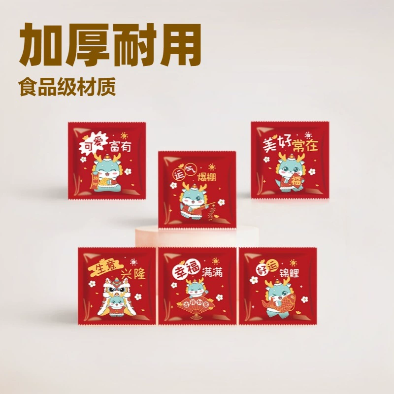 Перчатки одноразовые в индивидуальной упаковке, в упаковке из двух утолщенных, для общественного питания, для коммерческого питания, на вынос, омар, пластик, оптовая продажа