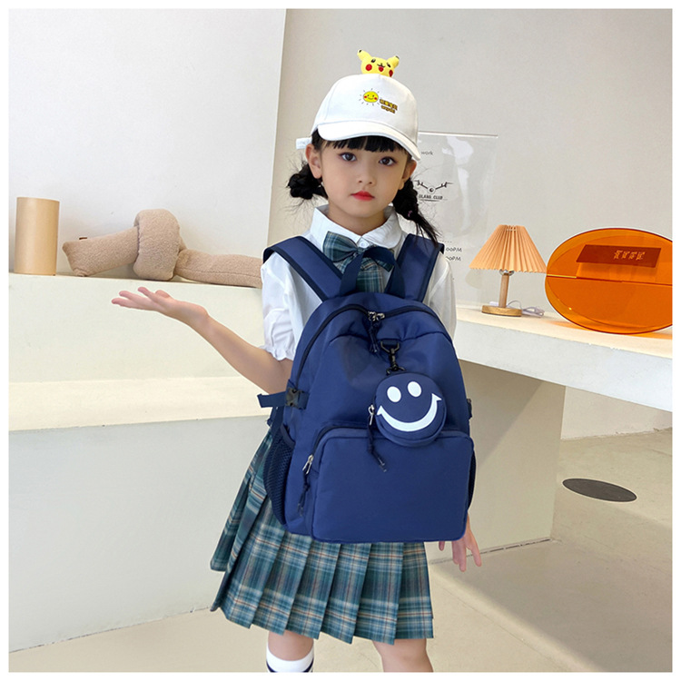 Cute Solid Color Zipper Backpack display picture 9