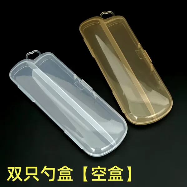 Baby Spoon Storage Box Pp Dust-Proof Box Cleaning Box Portable Box for Going Out Baby Spoon Cutlery Box Spoon Box