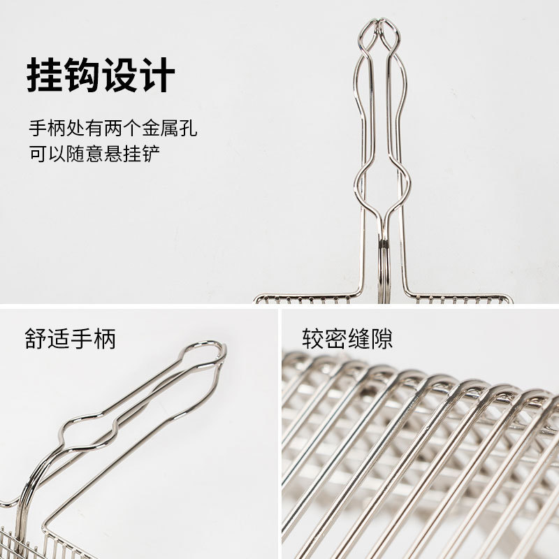 Nueva pala de arena para gatos de acero inoxidable, herramienta de pala de mierda de orificio fino, suministros de limpieza para gatos, venta directa de fábrica de pala de arena para gatos de metal