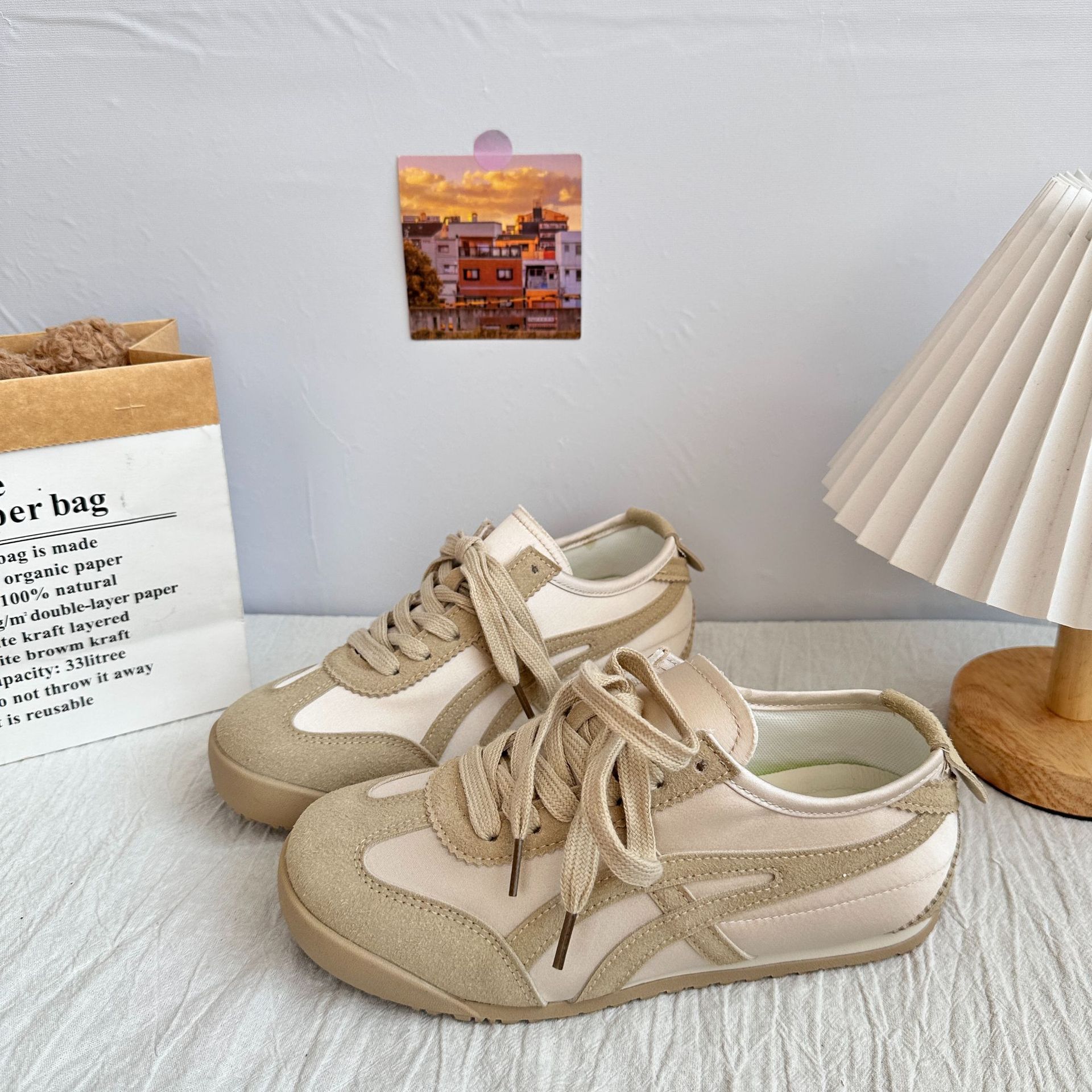 A9903 plantilla de látex/fondo plano ligero Forrest zapatos de entrenamiento zapatos de mujer 2025 nuevas zapatillas retro de nicho casual