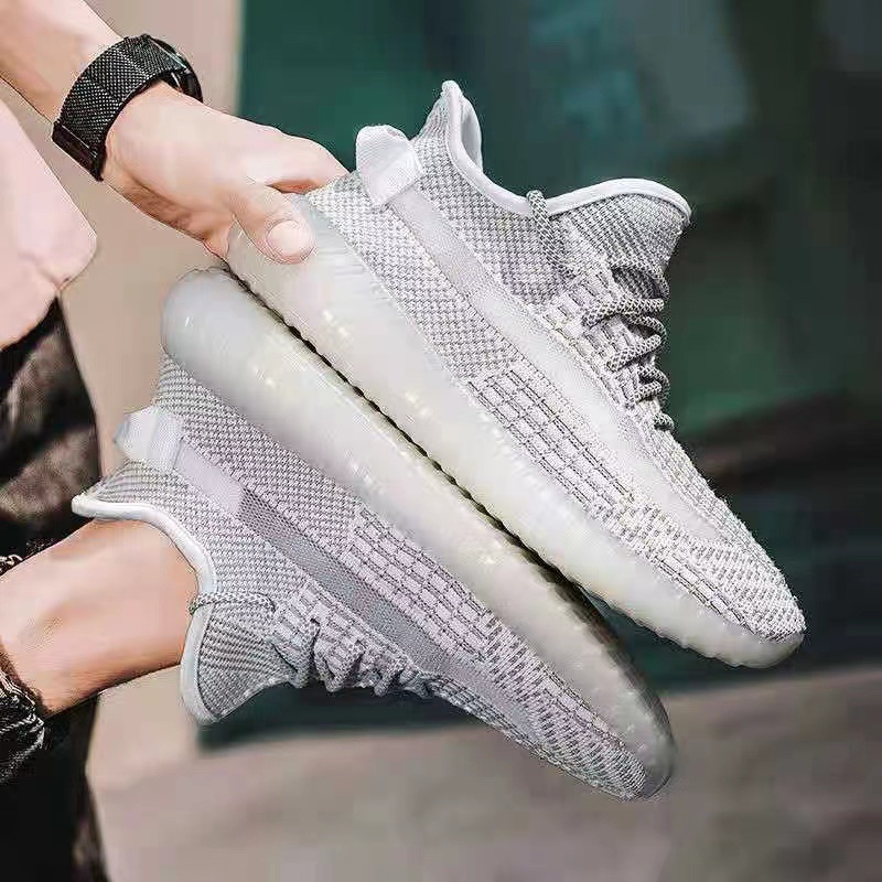 椰子鞋男夏季飛織透氣老爹運動鞋學生情侶百搭休閒跑步鞋男鞋