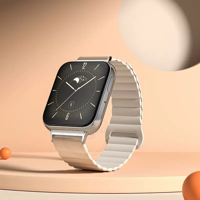 마그네틱 루프 스트랩 - 밀크티와 락 화이트 - oppo watch1 41mm