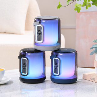 New tg376 Bluetooth speaker music pulsating wireless subwoofer desktop tws high quality plug-in card colorful light