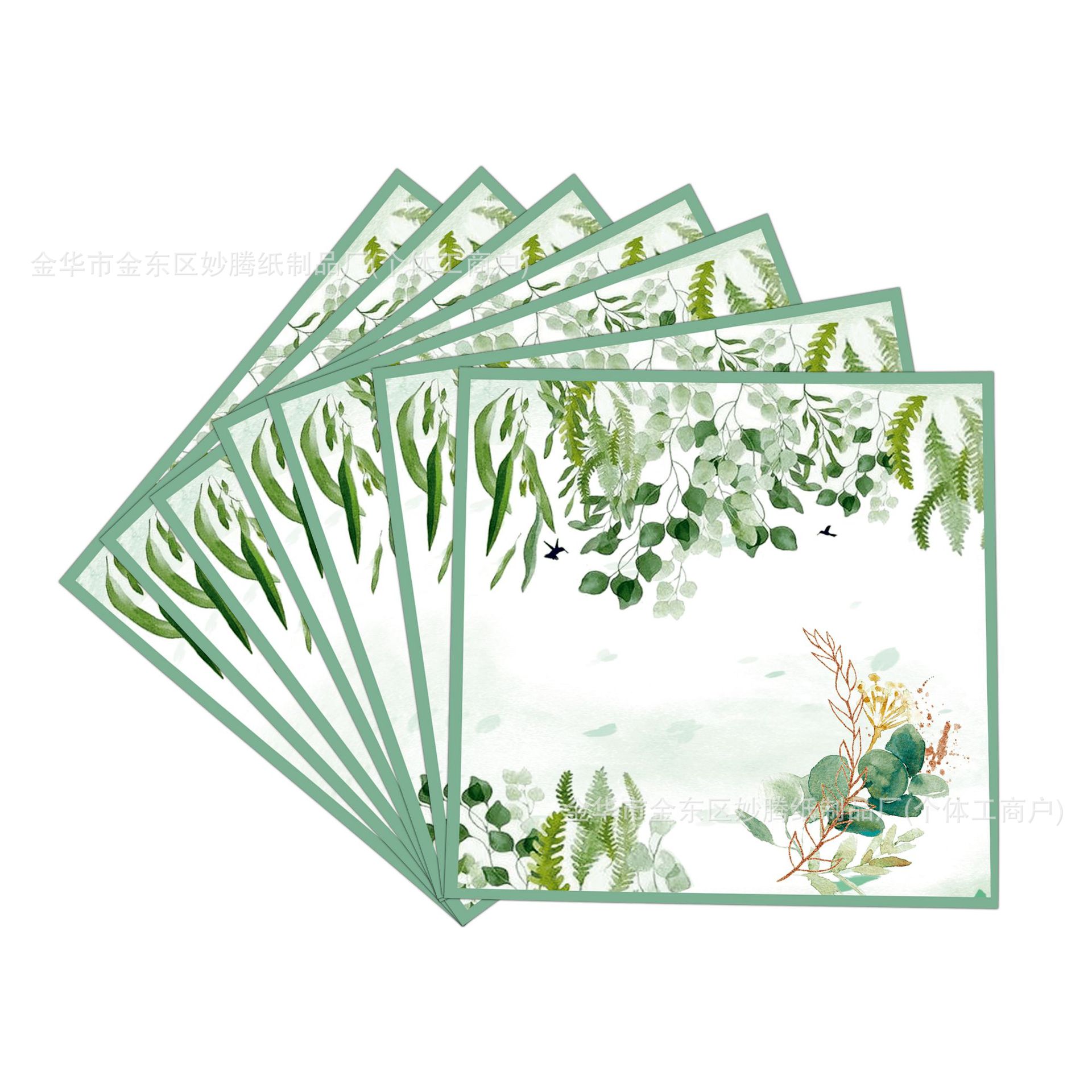 Ventas transfronterizas de hojas de eucalyptus desechables de platos de papel suministros de fiesta desechables set de cubiertos fábrica directa