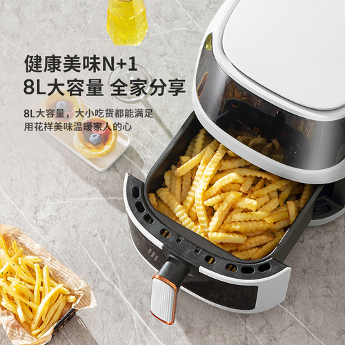 Cross-border Air Fryer Air Fryer Household Visible Touch Screen Large Capacity Multi-functional Smart Electric Fryer Wholesale