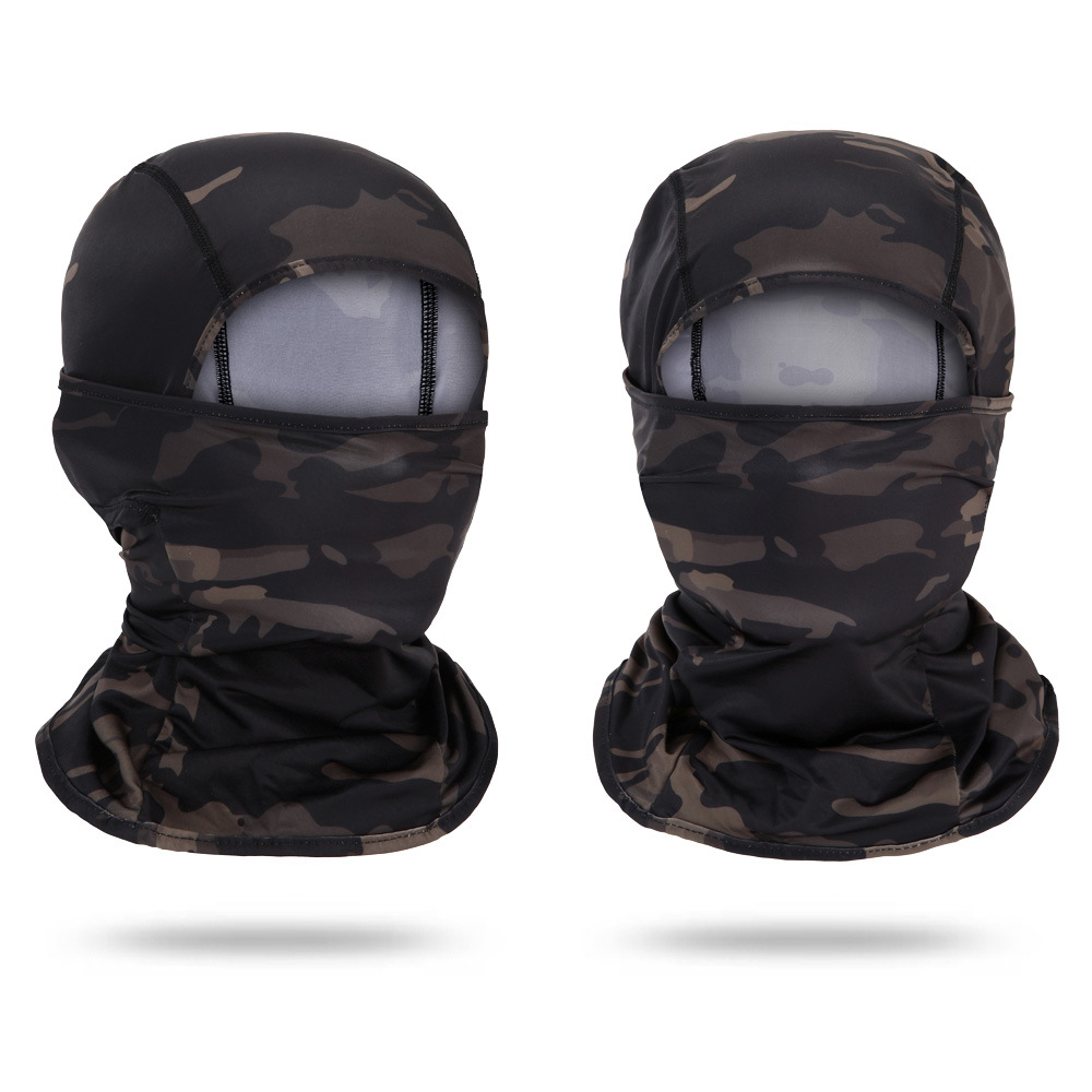 Cubierta de protección solar de seda de hielo, máscara facial, bicicleta al aire libre de verano, motocicleta, protección solar transpirable, protección facial, cuello, cuello, máscara de ciclismo