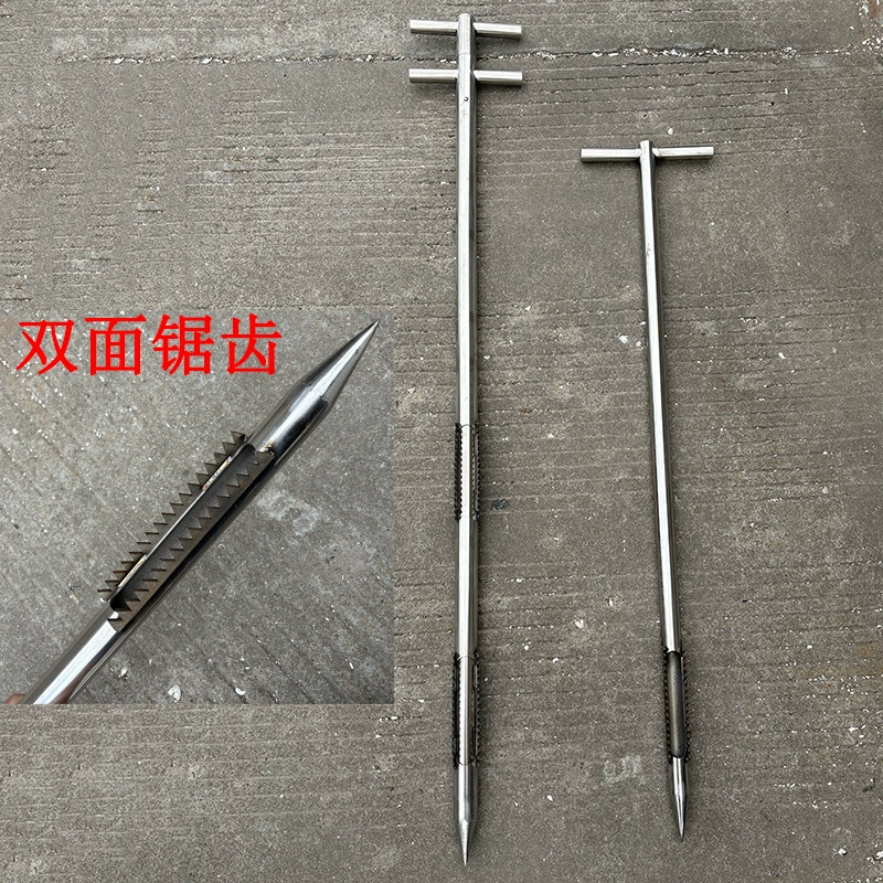 Корзина для отбора проб из нержавеющей стали с зубчатым зондом для зерна, кукурузы, одинарная и двойная трубка для отбора проб