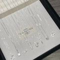 S925纯银珍珠项链女小众设计轻奢高级感不掉色简约锁骨链配饰批发