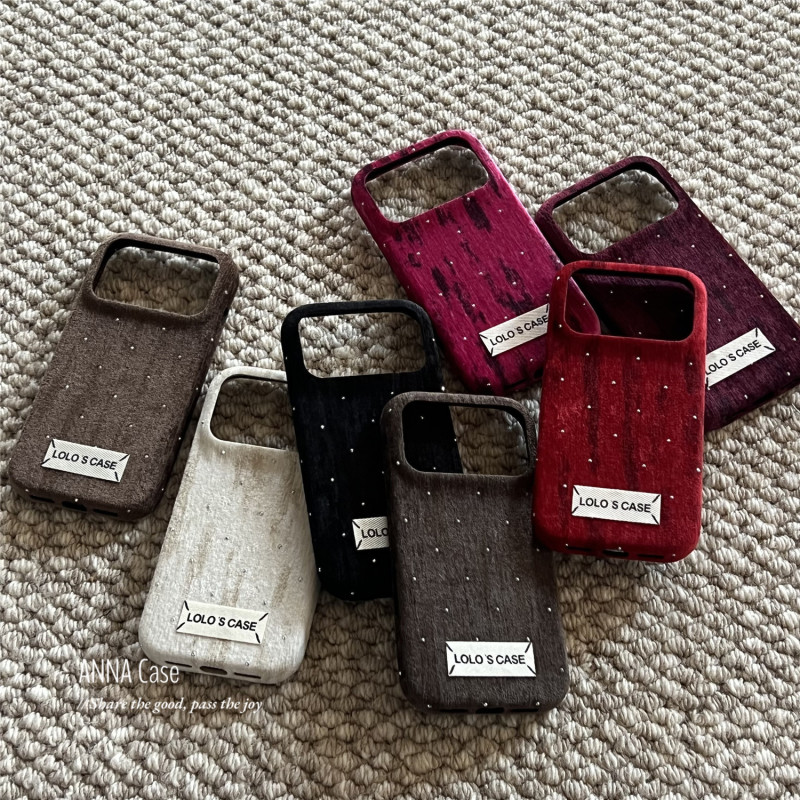 Autumn and Winter Ins Solid Color Velvet Starry Sky Glitter Rhinestone Velvet Phone Case Suitable for iPhone 17 Pro Max, Apple 14, Soft 13, New Model 15 Pro, Women's 16 Pro Max Anti-Drop Protective Cover Autumn and Winter Ins Solid Color Velvet Starry Sky Glitter Rhinestone Velvet Phone Case Suitable for iPhone 17 Pro Max, Apple 14, Soft 13, New Model 15 Pro, Women's 16 Pro Max Anti-Drop Protective Cover