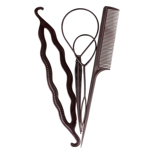 Korean hair accessories hair pull pin double hook comb hair stick hair styling tool Bud ball head hair curler set