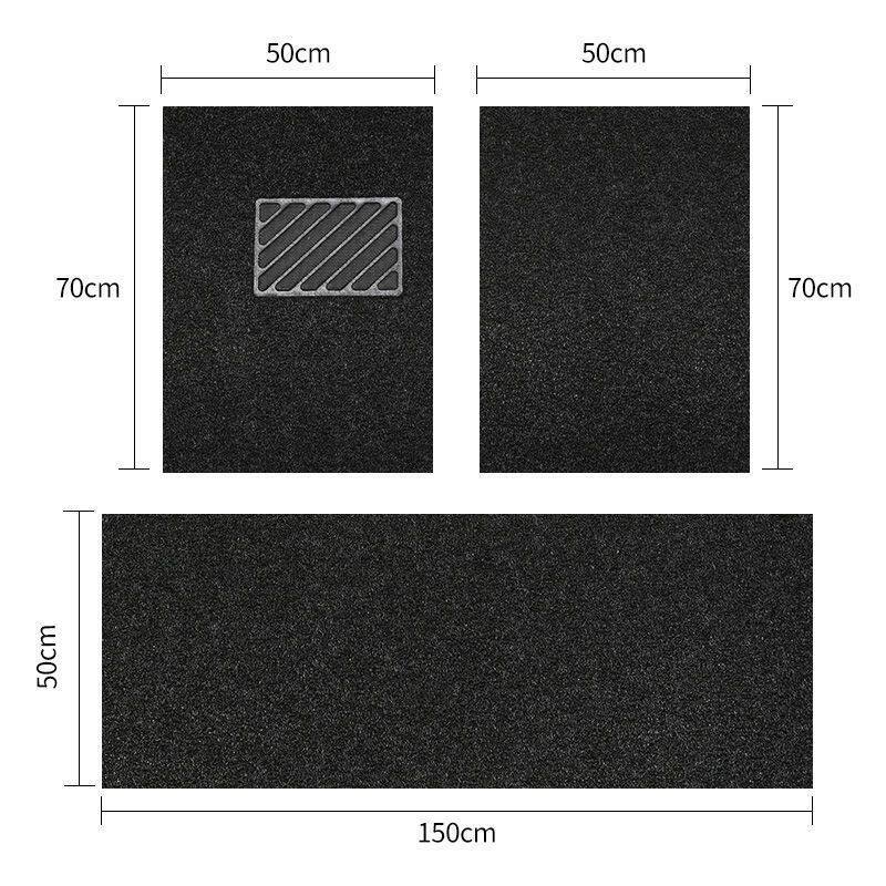 Suitable for universal car floor mats, can be freely cut to fit the driver and passenger seats, easy to clean, waterproof and wear-resistant carpet