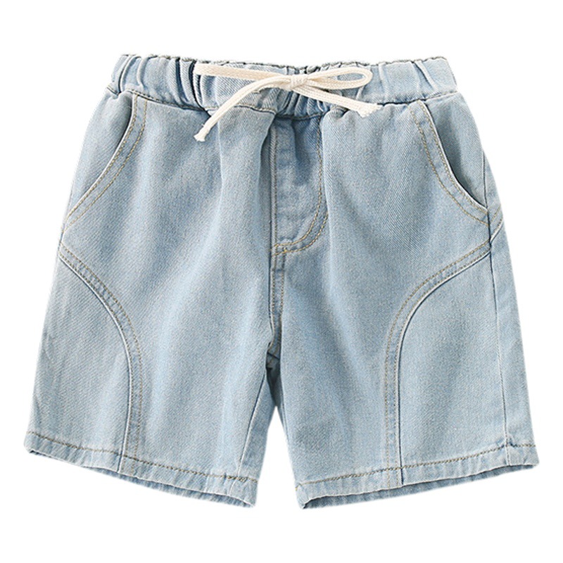 Malwee muchachos pantalones vaqueros del verano nuevos europeos y americanos de los niños cintura elástica casuales guapos ropa image 1