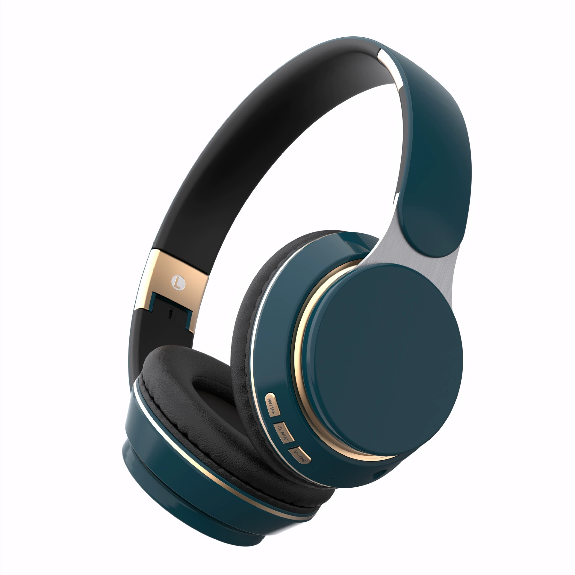 Cross-border headset bluetooth headset subwoofer stereo retractable folding card wireless headset source factory