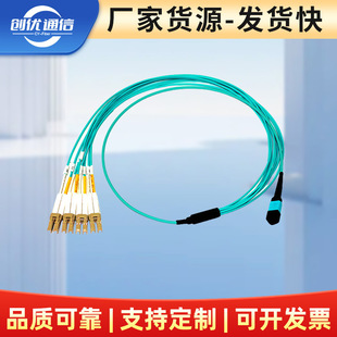 Factory Direct 3.0mm 8-Core MTP Head-LC Multimode OM3 Branch Jumper Data Center Computer Room Application