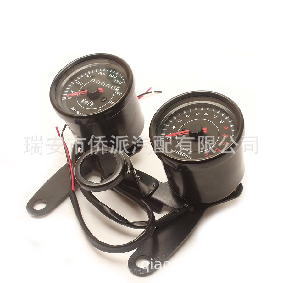 Modified motorcycle instrument bracket retro Prince assembly tachometer pointer code meter odometer mechanical suit