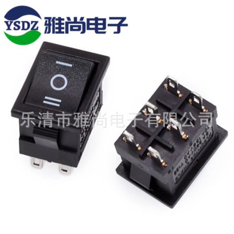 供应KCD1 15*21 2档4脚/2档6脚/3档6脚小家电翘板开关6脚船型开关