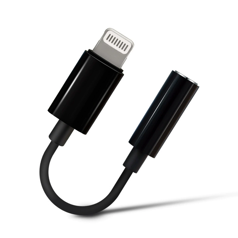 iPhone MFI сертификация Lightning в 3.5 мм безразрушительный переходник U-щит/для трансляций/karaoke, совместим с Apple