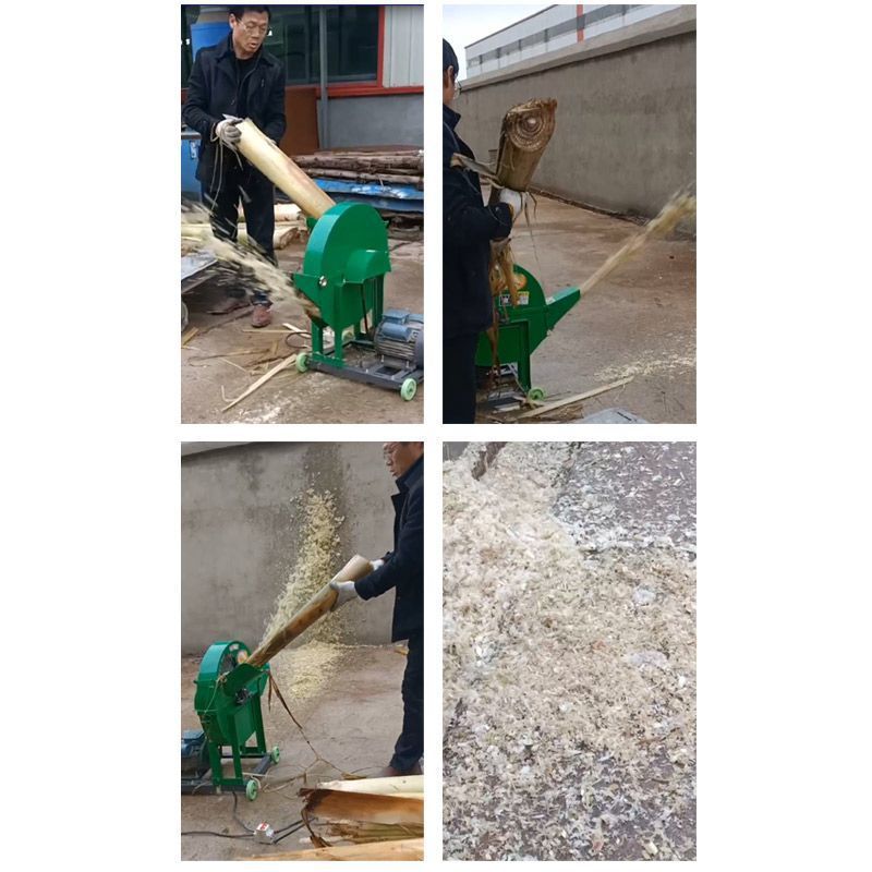 Trituradora de poste de plátano para el hogar pequeño 220v pollo y pato cría guillotina árbol de plátano árbol de plátano forrajero