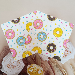 [in stock] colorful flowers and plants creative theme party paper towel printing holiday party party decoration paper towel napkin