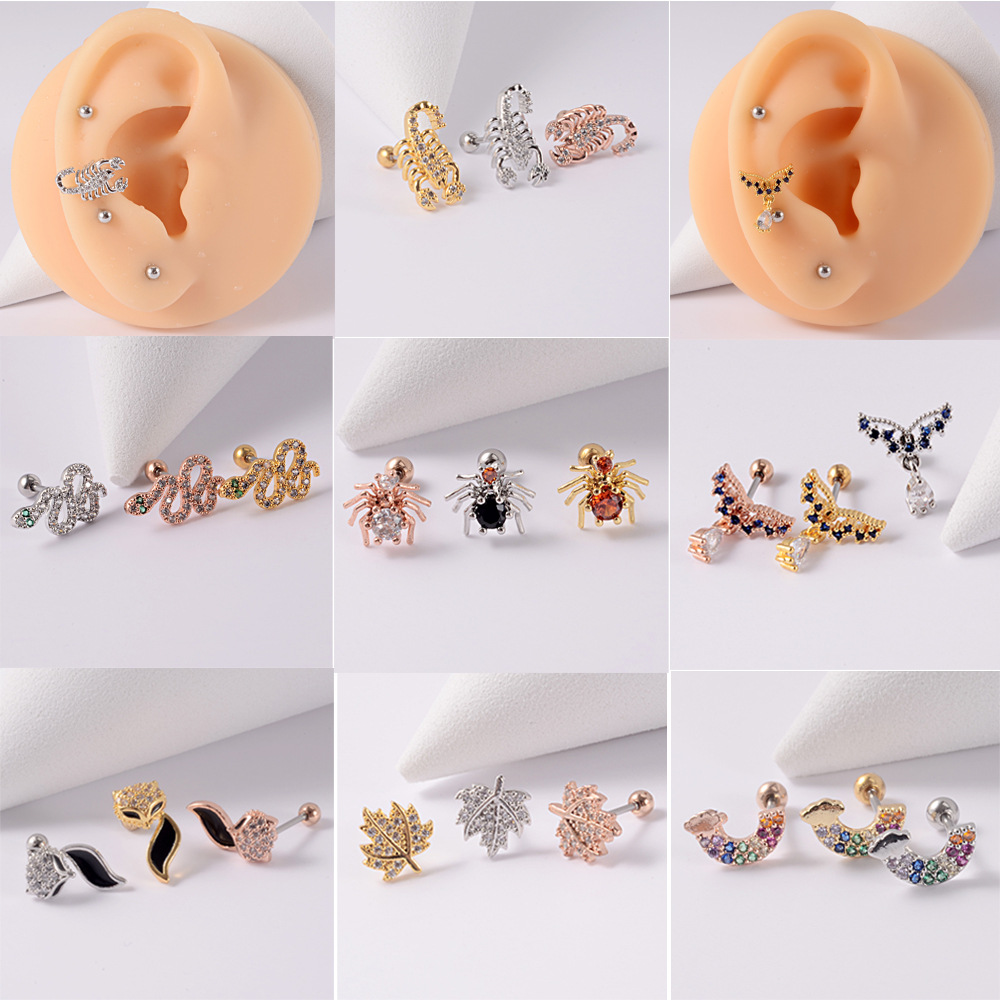 fashionable rainbow earrings