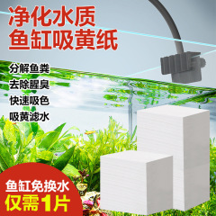 鱼缸吸黄纸除腥除臭去黄水绿水净水宝活性净化水质清澈剂净化纸