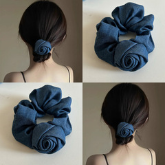 デニムの洋気の花のヘアピンの髪飾りの髪ひもの髪飾り
