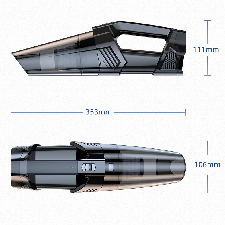 High-performance car vacuum cleaner, wireless charging, handheld, portable, high-power, strong suction, dual-use for home and car