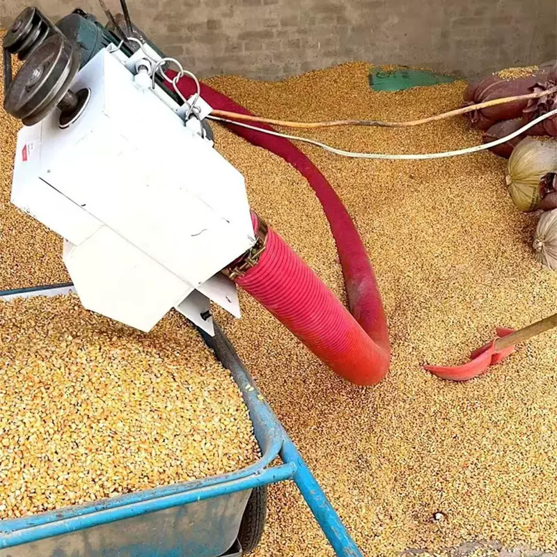 车载电动螺旋抽粮机 十米长三轮车上粮神器 可弯曲颗粒物料提升机