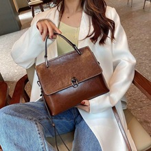 手提包女2025新款真皮包包欧美复古单肩包时尚百搭斜挎包通勤女包