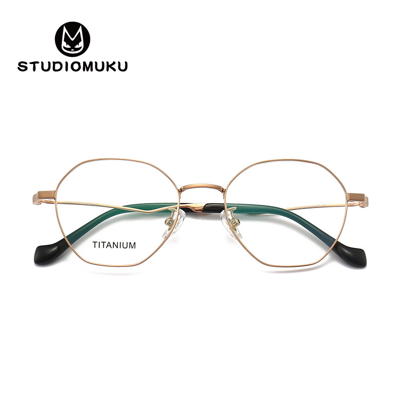 STUDIOMUKU madera fresco gafas clásico cómo convertirse en clásico miopía gafas marco polígono gafas marco