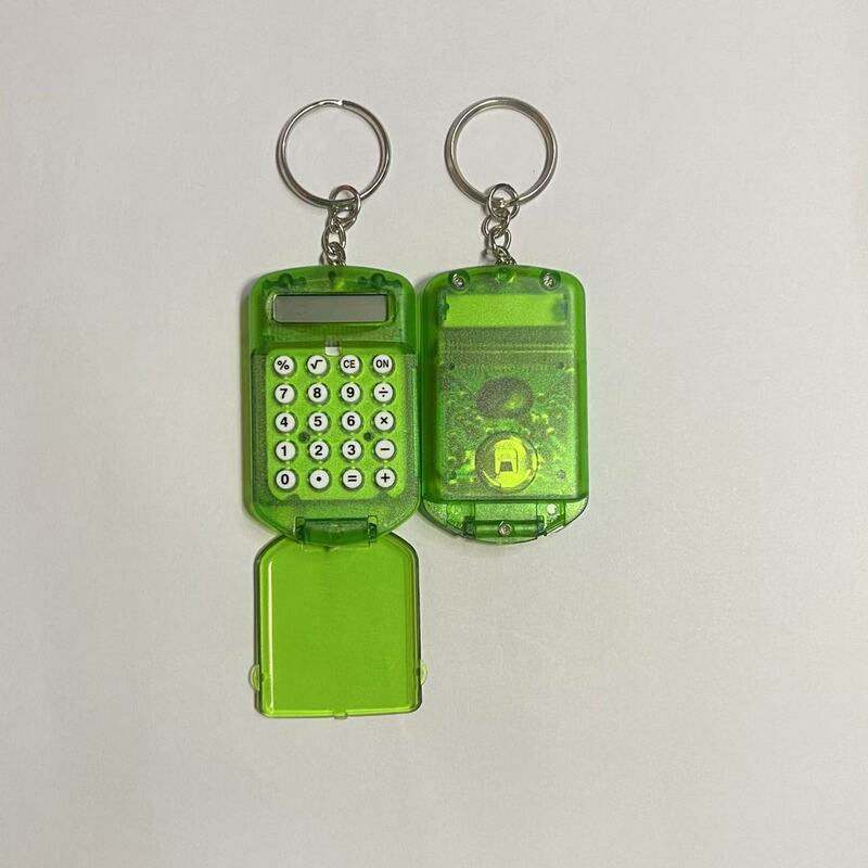 ホットスタイル卸売新しいユニークなかわいいミニ透明フリップ電卓便利なポータブル学生コンピュータギフト|undefined