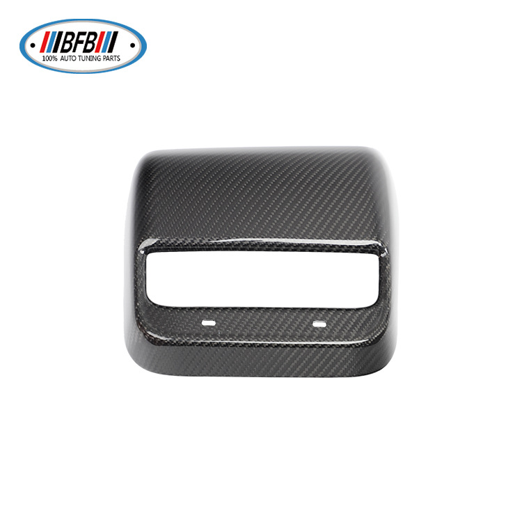 100% Real Carbon Fiber Rear Seat Air Vent Cover Shell with Type - C Port - For Tesla Model 3 Y - Carbon Fiber Outlet Cover New Version